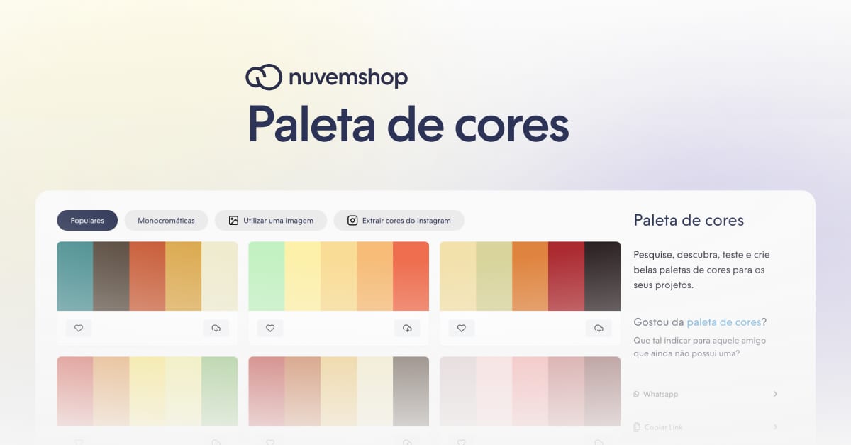 Catálogo de Cores para a Criação de Logos